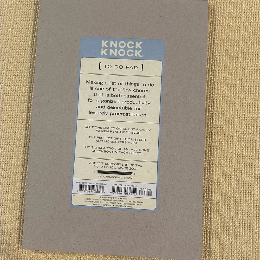 Knock Knock Blue To-Do Planner
